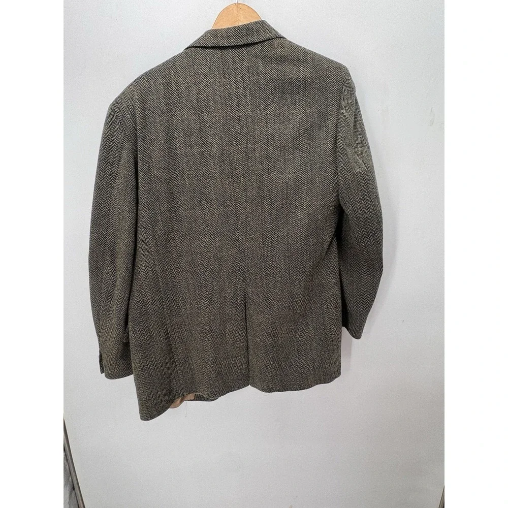 Southwick Vintage Mens 42 Herringbone Tweed Blazer Wool Sport Coat Preppy USA